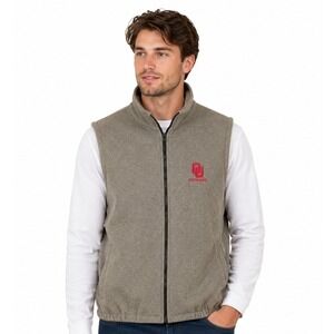 Vintage Oklahoma Sooners Fleece Vest Mens XXL Auburn Sportswear Made USA OU NCAA